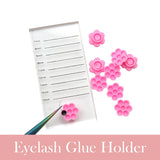 Flower Shape Eyelash Extension Glue Holder 100Pcs/Pack